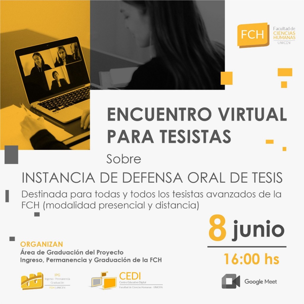 Lee más sobre el artículo Encuentro virtual para Tesistas